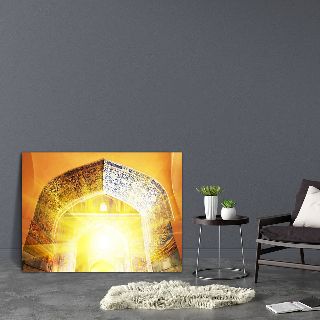 Palace In Bukhara Canvas Painting Synthetic Frame-Paintings MDF Framing-AFF_FR-IC 5000101 IC 5000101, Allah, Ancient, Arabic, Asian, Automobiles, Culture, Ethnic, Historical, Holidays, Islam, Medieval, People, Religion, Religious, Traditional, Transportation, Travel, Tribal, Vehicles, Vintage, World Culture, palace, in, bukhara, canvas, painting, synthetic, frame, antiquity, asia, building, castle, desert, faith, fort, gate, holiday, holy, mausoleum, mesmerizing, minaret, mosaic, mosque, muslim, old, pillar