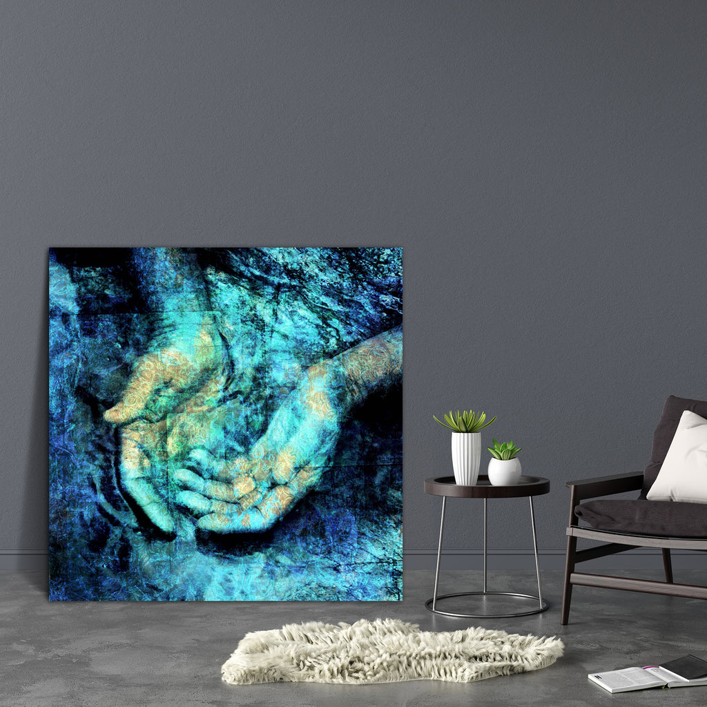 Mystical Hands Canvas Painting Synthetic Frame-Paintings MDF Framing-AFF_FR-IC 5000110 IC 5000110, Art and Paintings, Conceptual, Illustrations, Nature, Religion, Religious, Scenic, Science Fiction, Spiritual, mystical, hands, canvas, painting, synthetic, frame, consciousness, art, blue, clean, cleanse, conscience, contain, dark, evening, grasp, hold, illustration, male, man, mystery, natural, night, organic, photo, pure, purify, river, sin, soul, stream, subconscious, symbolic, unconscious, wash, water, wa