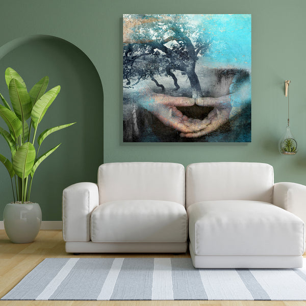 Hands In Meditation Canvas Painting Synthetic Frame-Paintings MDF Framing-AFF_FR-IC 5000111 IC 5000111, Illustrations, People, Spiritual, hands, in, meditation, canvas, painting, for, bedroom, living, room, engineered, wood, frame, wisdom, calm, peace, peaceful, yoga, nature, artzfolio, wall decor for living room, wall frames for living room, frames for living room, wall art, canvas painting, wall frame, scenery, panting, paintings for living room, framed wall art, wall painting, scenery painting, framed wa