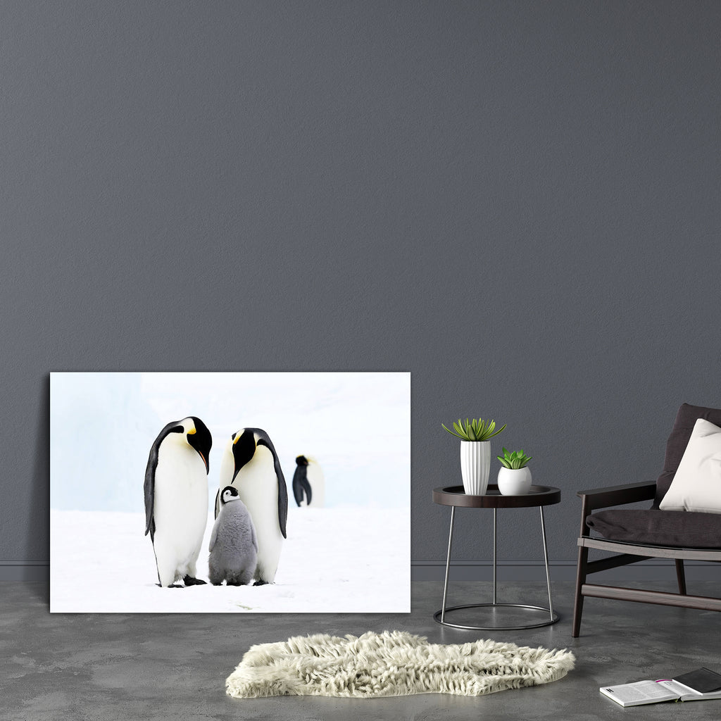 Penguins, Antarctica Canvas Painting Synthetic Frame-Paintings MDF Framing-AFF_FR-IC 5000118 IC 5000118, Animals, Birds, Nature, Scenic, Wildlife, penguins, antarctica, canvas, painting, synthetic, frame, penguin, emperor, animal, arctic, bird, cold, freeze, frozen, ice, polar, pole, snow, vertical, winter, artzfolio, wall decor for living room, wall frames for living room, frames for living room, wall art, canvas painting, wall frame, scenery, panting, paintings for living room, framed wall art, wall paint