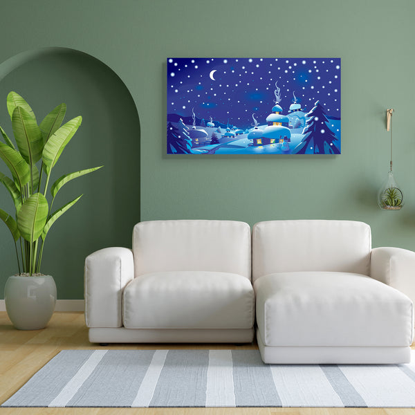 Merry Christmas D1 Canvas Painting Synthetic Frame-Paintings MDF Framing-AFF_FR-IC 5000128 IC 5000128, Christianity, Decorative, Holidays, Landscapes, Nature, Scenic, Seasons, Signs, Signs and Symbols, Skylines, merry, christmas, d1, canvas, painting, for, bedroom, living, room, engineered, wood, frame, landscape, snowman, background, blue, card, celebrate, celebration, cold, creative, december, design, element, eve, happy, holiday, home, house, ice, image, light, moon, new, night, paint, plant, santa, seas