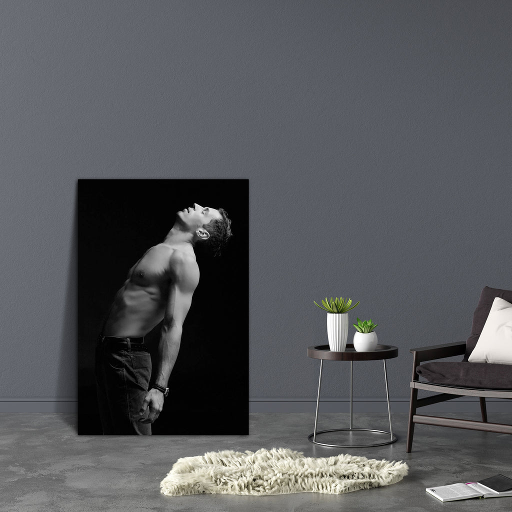 Male Portrait Canvas Painting Synthetic Frame-Paintings MDF Framing-AFF_FR-IC 5000134 IC 5000134, Black, Black and White, Fashion, Individuals, Portraits, Sports, male, portrait, canvas, painting, synthetic, frame, anatomy, arm, biceps, body, bodybuilder, boy, chest, cleanliness, drops, dynamics, emotion, energy, face, fit, fitness, force, freshness, good, guy, hair, hairy, handsome, isolated, looking, man, model, muscles, one, person, restoration, ribs, shoulders, shower, sport, stomach, torso, waist, youn