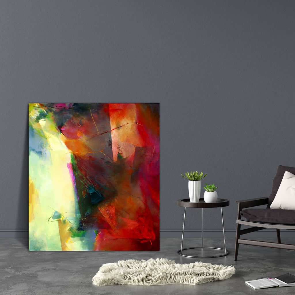 Abstract Art D1 Canvas Painting Synthetic Frame - Paintings MDF Framing - ArtzFolio.com