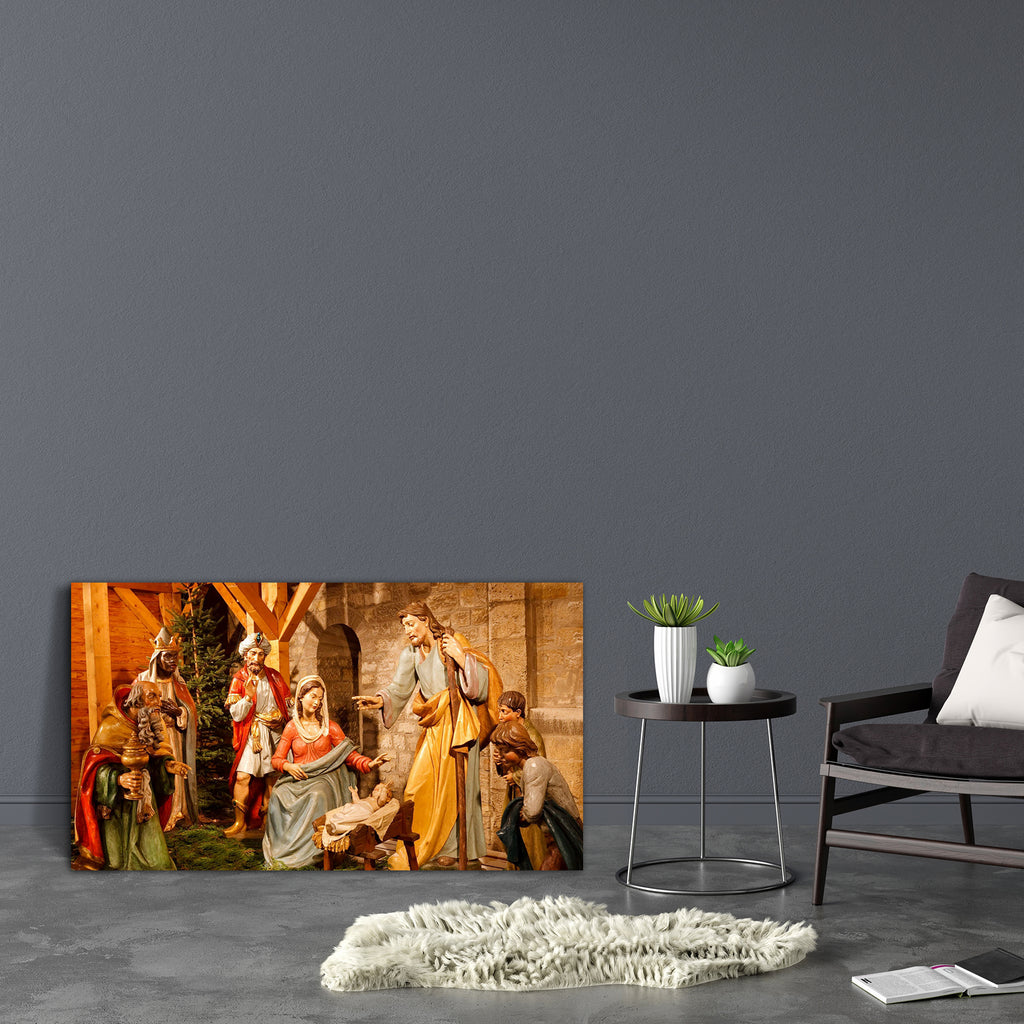 Christmas Nativity Scene D1 Canvas Painting Synthetic Frame-Paintings MDF Framing-AFF_FR-IC 5000152 IC 5000152, Baby, Children, Christianity, Family, Holidays, Jesus, Kids, Mother Mary, Nature, Parents, Religion, Religious, Scenic, christmas, nativity, scene, d1, canvas, painting, synthetic, frame, birth, of, christ, bethlehem, crib, barn, conception, creche, farmer, father, figure, figurine, frankincense, gift, god, gold, gospel, happy, hay, holiday, holy, immaculate, joseph, king, lord, manger, mary, mess