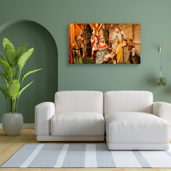 Christmas Nativity Scene D1 Canvas Painting Synthetic Frame-Paintings MDF Framing-AFF_FR-IC 5000152 IC 5000152, Baby, Children, Christianity, Family, Holidays, Jesus, Kids, Mother Mary, Nature, Parents, Religion, Religious, Scenic, christmas, nativity, scene, d1, canvas, painting, for, bedroom, living, room, engineered, wood, frame, birth, of, christ, bethlehem, crib, barn, conception, creche, farmer, father, figure, figurine, frankincense, gift, god, gold, gospel, happy, hay, holiday, holy, immaculate, jos
