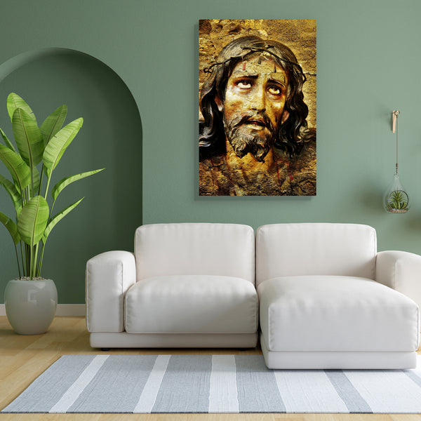 Jesus Christ D1 Canvas Painting Synthetic Frame-Paintings MDF Framing-AFF_FR-IC 5000156 IC 5000156, Ancient, Art and Paintings, Christianity, Cross, Historical, Jesus, Medieval, Religion, Religious, Retro, Signs, Signs and Symbols, Symbols, Vintage, christ, d1, canvas, painting, for, bedroom, living, room, engineered, wood, frame, crucifixion, catholic, on, the, church, antique, art, artistic, background, chapel, christian, christmas, close, closeup, crucifix, easter, god, merry, old, pray, saint, santa, sh