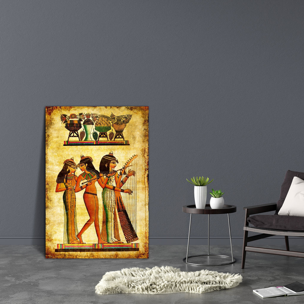 Old Egyptian Papyrus Canvas Painting Synthetic Frame-Paintings MDF Framing-AFF_FR-IC 5000184 IC 5000184, African, Ancient, Art and Paintings, Books, Conceptual, Culture, Drawing, Ethnic, Eygptian, Historical, Medieval, Paintings, Religion, Religious, Retro, Signs and Symbols, Stripes, Symbols, Traditional, Tribal, Vintage, World Culture, old, egyptian, papyrus, canvas, painting, synthetic, frame, egypt, woman, africa, aged, antique, arabian, art, artistic, background, color, decor, decoration, document, god