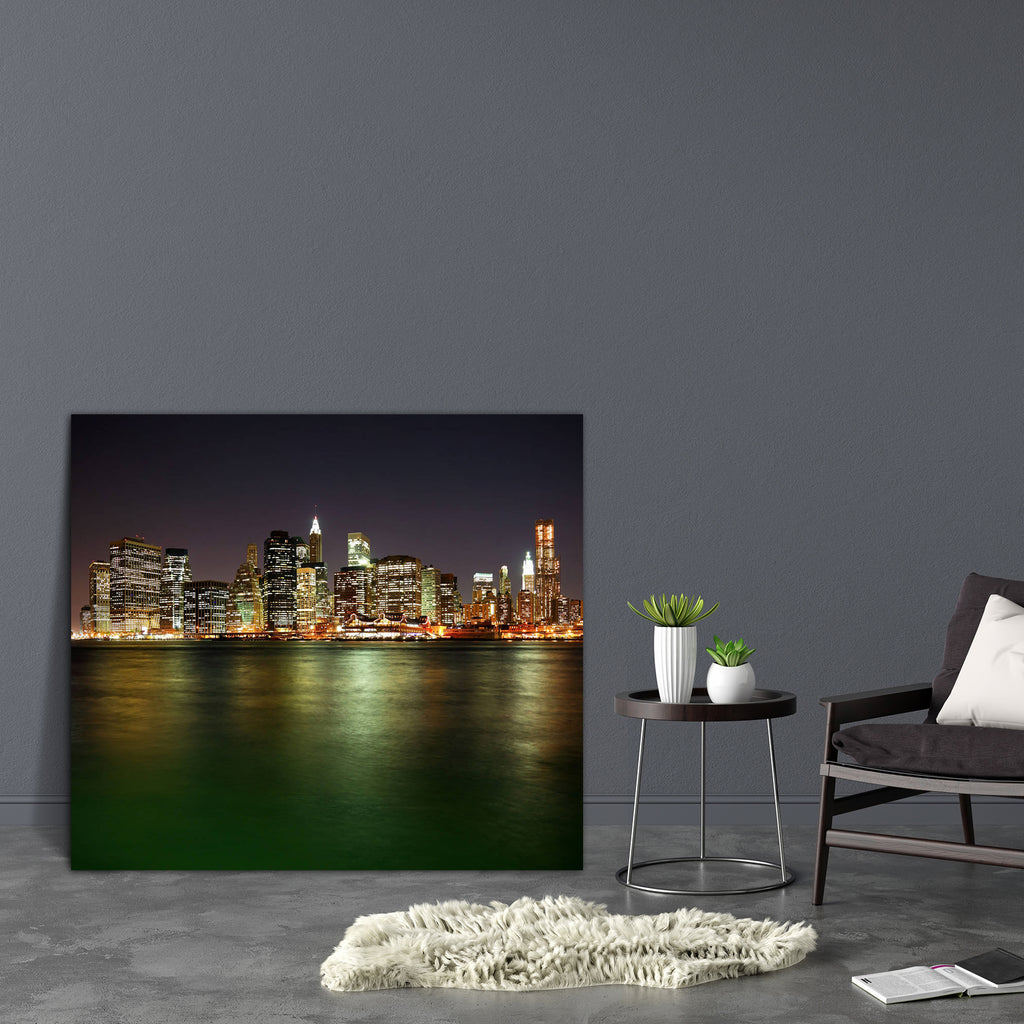 Manhattan In New York City, USA Canvas Painting Synthetic Frame-Paintings MDF Framing-AFF_FR-IC 5000193 IC 5000193, Architecture, Business, Cities, City Views, Landmarks, Places, Skylines, Urban, manhattan, in, new, york, city, usa, canvas, painting, synthetic, frame, attraction, beauty, brooklyn, building, cityscape, commercial, district, famous, financial, landmark, light, lower, metropolitan, night, ny, nyc, office, popular, reflected, reflection, river, scenery, seaport, shore, skyline, skyscraper, tour
