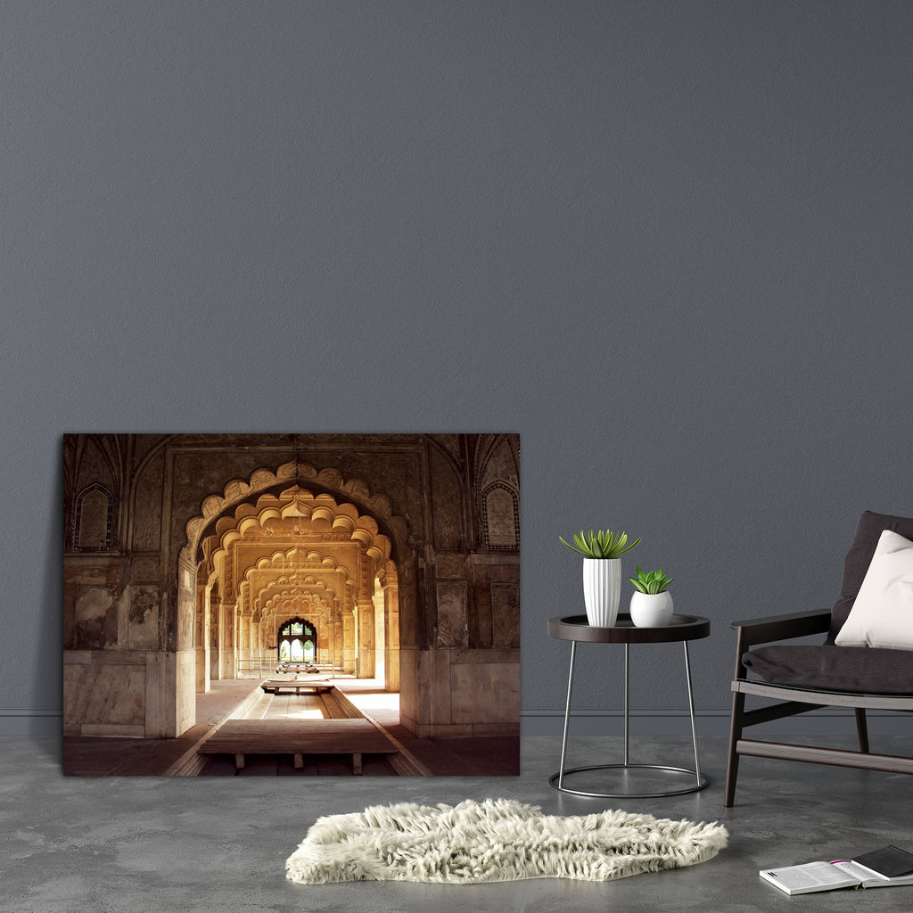 Rang Mahal, Delhi, India Canvas Painting Synthetic Frame-Paintings MDF Framing-AFF_FR-IC 5000207 IC 5000207, Ancient, Architecture, Historical, Indian, Medieval, Mughal Art, Vintage, rang, mahal, delhi, india, canvas, painting, synthetic, frame, new, red, fort, color, palace, heritage, monuments, history, mughal, artzfolio, wall decor for living room, wall frames for living room, frames for living room, wall art, canvas painting, wall frame, scenery, panting, paintings for living room, framed wall art, wall