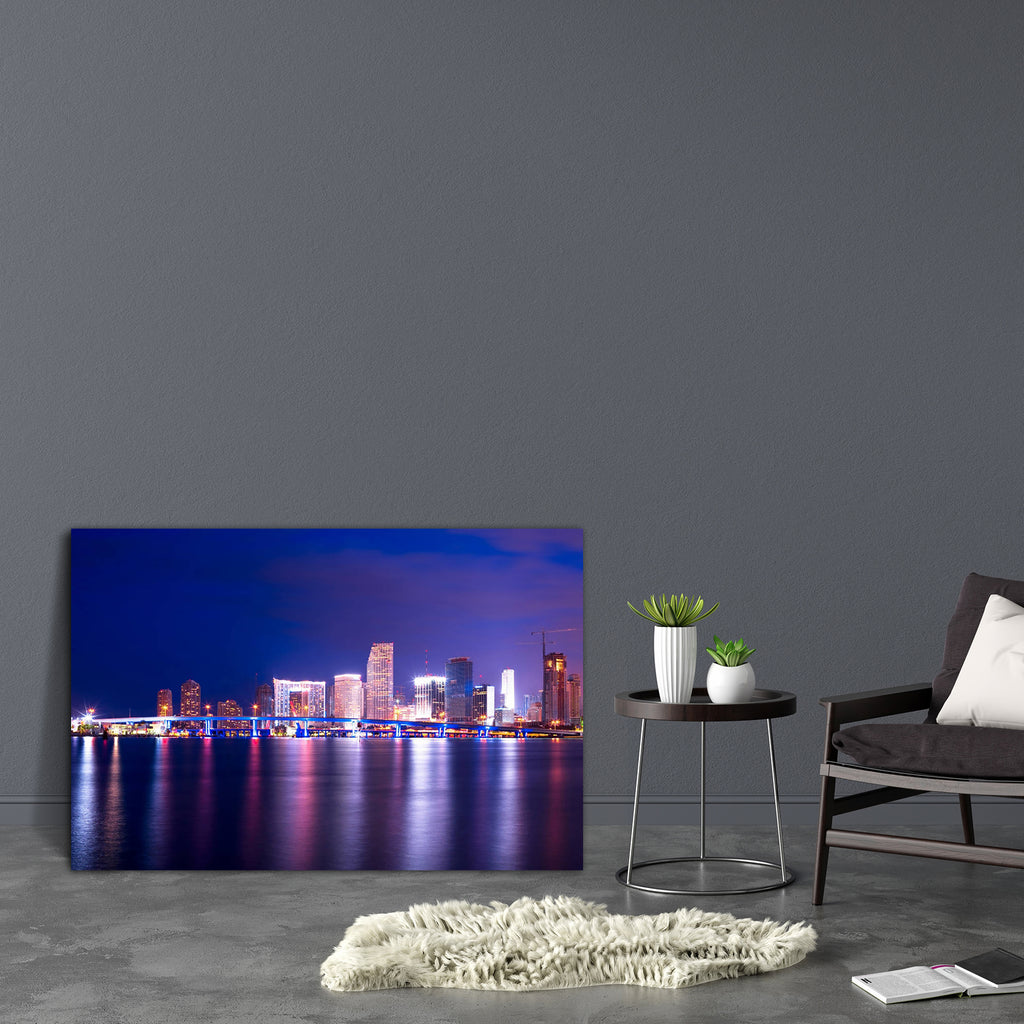 Downtown Cityscape, Miami, USA Canvas Painting Synthetic Frame-Paintings MDF Framing-AFF_FR-IC 5000209 IC 5000209, American, Automobiles, Cities, City Views, Landmarks, Places, Skylines, Transportation, Travel, Urban, Vehicles, downtown, cityscape, miami, usa, canvas, painting, synthetic, frame, skyline, america, bridge, buildings, city, development, florida, illuminated, landmark, lights, night, nobody, panoramic, view, port, real, estate, reflection, skyscrapers, united, states, water, artzfolio, wall dec