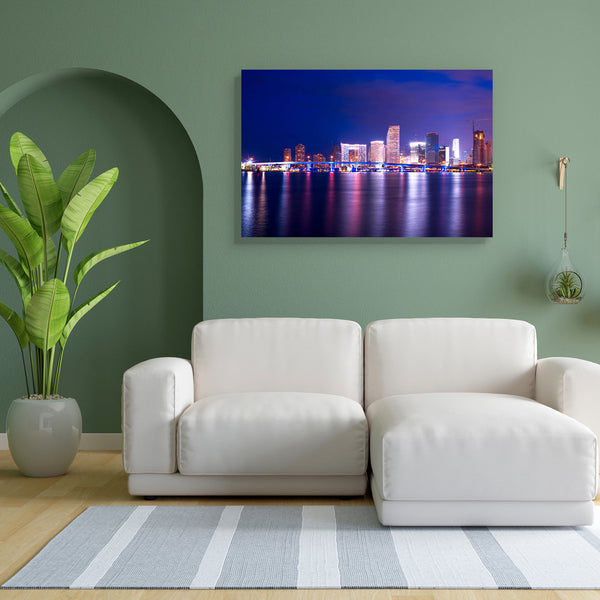 Downtown Cityscape, Miami, USA Canvas Painting Synthetic Frame-Paintings MDF Framing-AFF_FR-IC 5000209 IC 5000209, American, Automobiles, Cities, City Views, Landmarks, Places, Skylines, Transportation, Travel, Urban, Vehicles, downtown, cityscape, miami, usa, canvas, painting, for, bedroom, living, room, engineered, wood, frame, skyline, america, bridge, buildings, city, development, florida, illuminated, landmark, lights, night, nobody, panoramic, view, port, real, estate, reflection, skyscrapers, united,