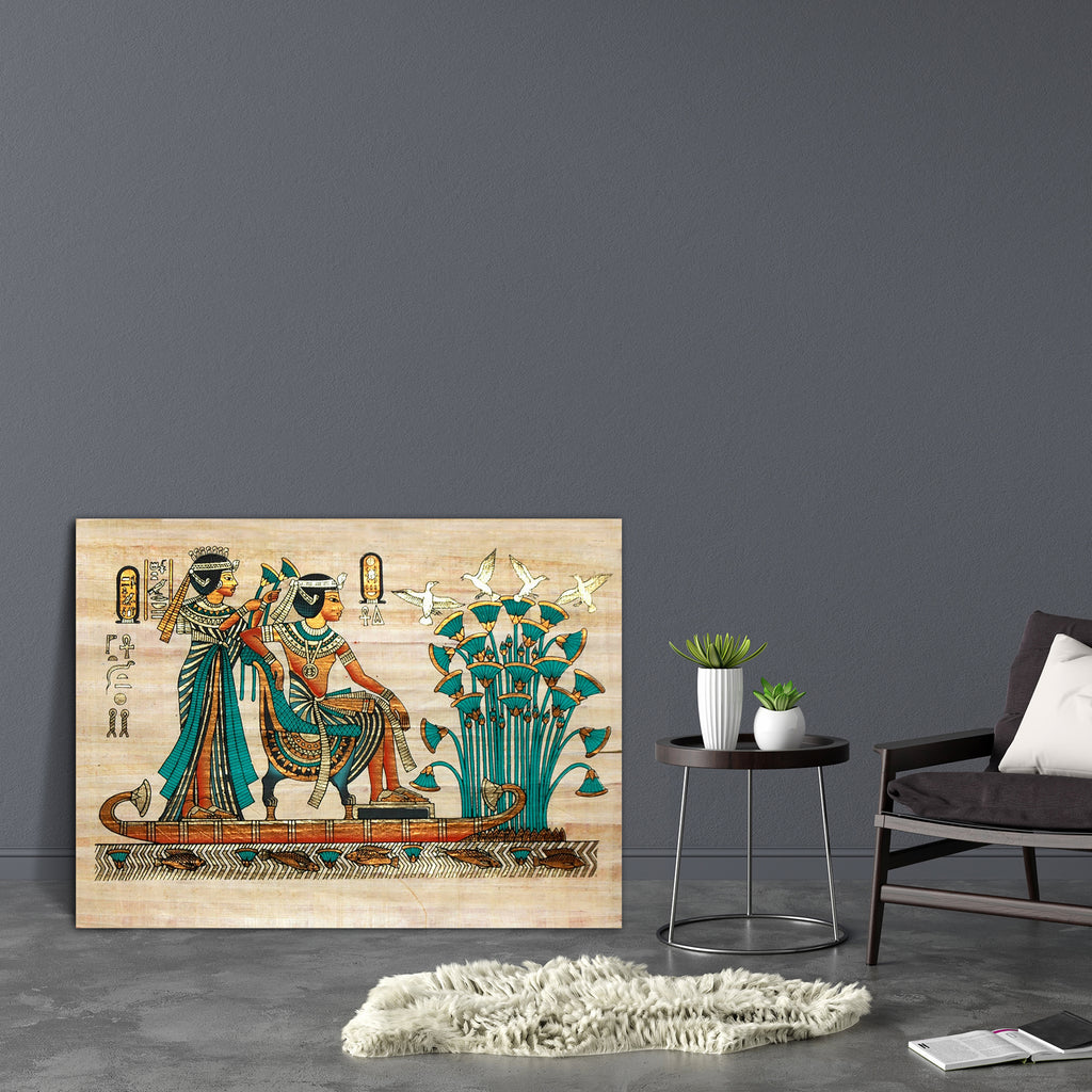 Papyrus From Egypt D1 Canvas Painting Synthetic Frame-Paintings MDF Framing-AFF_FR-IC 5000212 IC 5000212, African, Culture, Ethnic, Eygptian, Religion, Religious, Traditional, Tribal, World Culture, papyrus, from, egypt, d1, canvas, painting, synthetic, frame, isis, africa, arabia, cairo, cave, goddess, hathor, hieroglyph, hieroglyphics, image, old, osiris, painted, pharaoh, queen, scribe, temple, artzfolio, wall decor for living room, wall frames for living room, frames for living room, wall art, canvas pa
