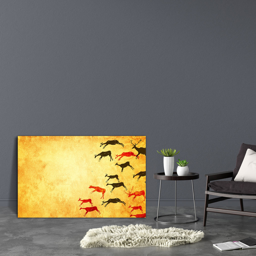 Primitive Person Artwork Canvas Painting Synthetic Frame-Paintings MDF Framing-AFF_FR-IC 5000215 IC 5000215, Ancient, Animals, Art and Paintings, Cities, City Views, Culture, Decorative, Drawing, Ethnic, Historical, Medieval, Paintings, People, Traditional, Tribal, Vintage, World Culture, primitive, person, artwork, canvas, painting, synthetic, frame, caveman, cave, aboriginal, age, aged, animal, art, backdrop, background, beginnings, decor, deer, era, evolution, grunge, history, horizontal, human, hunting,