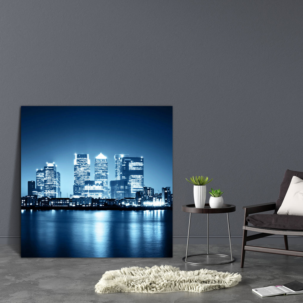 Canary Wharf View, London, UK Canvas Painting Synthetic Frame-Paintings MDF Framing-AFF_FR-IC 5000220 IC 5000220, Architecture, Automobiles, Business, Cities, City Views, Landmarks, Places, Skylines, Transportation, Travel, Urban, Vehicles, canary, wharf, view, london, uk, canvas, painting, synthetic, frame, skyline, area, block, blue, buildings, capital, city, cityscape, corporate, destinations, district, dogs, downtown, england, finance, financial, headquarters, international, isle, landmark, national, ni