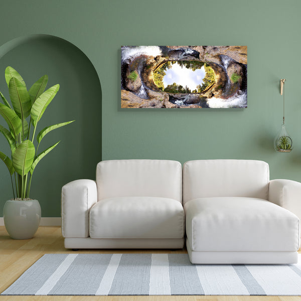 Earhtly Rocky River Canvas Painting Synthetic Frame-Paintings MDF Framing-AFF_FR-IC 5000224 IC 5000224, Abstract Expressionism, Abstracts, Astronomy, Automobiles, Cosmology, God Ram, Hinduism, Landscapes, Nature, Panorama, Scenic, Semi Abstract, Signs and Symbols, Space, Symbols, Transportation, Travel, Vehicles, earhtly, rocky, river, canvas, painting, for, bedroom, living, room, engineered, wood, frame, abstract, ball, beautiful, big, circular, earth, ecology, environment, equirectangular, global, globe, 