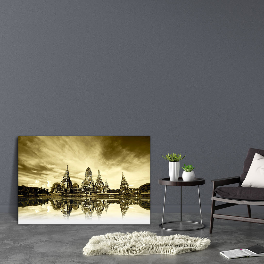 Ruin Temple In Thailand Canvas Painting Synthetic Frame-Paintings MDF Framing-AFF_FR-IC 5000229 IC 5000229, Ancient, Architecture, Art and Paintings, Asian, Automobiles, Buddhism, Chinese, Cities, City Views, Culture, Ethnic, God Buddha, Historical, Individuals, Landscapes, Marble and Stone, Medieval, People, Portraits, Religion, Religious, Scenic, Signs and Symbols, Skylines, Symbols, Traditional, Transportation, Travel, Tribal, Vehicles, Vintage, World Culture, ruin, temple, in, thailand, canvas, painting