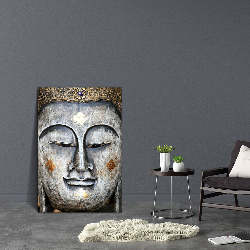 Lord Buddha Portrait, Bangkok, Thailand Canvas Painting Synthetic Frame-Paintings MDF Framing-AFF_FR-IC 5000260 IC 5000260, Ancient, Art and Paintings, Asian, Buddhism, Chinese, Culture, Decorative, Ethnic, God Buddha, Illustrations, Indian, Individuals, Japanese, Portraits, Religion, Religious, Signs, Signs and Symbols, Spiritual, Symbols, Traditional, Travel, Tribal, Vintage, World Culture, Metallic, lord, buddha, portrait, bangkok, thailand, canvas, painting, synthetic, frame, antique, art, asia, backgro