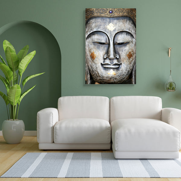 Lord Buddha Portrait, Bangkok, Thailand Canvas Painting Synthetic Frame-Paintings MDF Framing-AFF_FR-IC 5000260 IC 5000260, Ancient, Art and Paintings, Asian, Buddhism, Chinese, Culture, Decorative, Ethnic, God Buddha, Illustrations, Indian, Individuals, Japanese, Portraits, Religion, Religious, Signs, Signs and Symbols, Spiritual, Symbols, Traditional, Travel, Tribal, Vintage, World Culture, Metallic, lord, buddha, portrait, bangkok, thailand, canvas, painting, for, bedroom, living, room, engineered, wood,