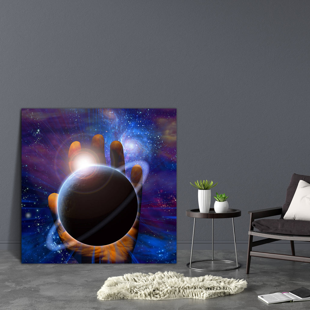 Creations Hand Canvas Painting Synthetic Frame-Paintings MDF Framing-AFF_FR-IC 5000270 IC 5000270, Abstract Expressionism, Abstracts, Astronomy, Business, Cosmology, Nature, Religion, Religious, Scenic, Science Fiction, Semi Abstract, Signs, Signs and Symbols, Space, Stars, Symbols, creations, hand, canvas, painting, synthetic, frame, abstract, background, bright, care, cloud, concept, cosmos, create, creation, creative, dark, design, earth, ecology, environment, environmental, faith, fantastic, finger, glo