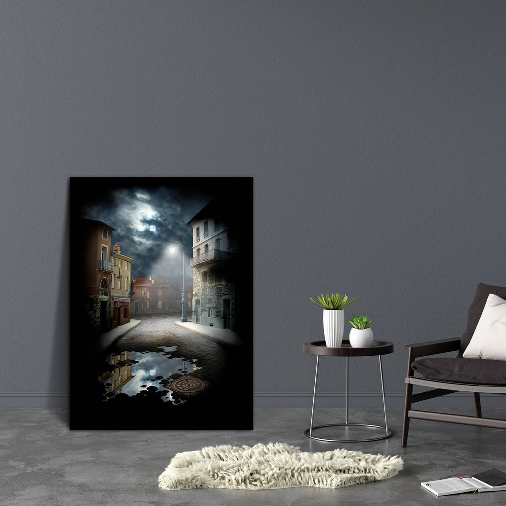 Scary Street Canvas Painting Synthetic Frame-Paintings MDF Framing-AFF_FR-IC 5000280 IC 5000280, Abstract Expressionism, Abstracts, Art and Paintings, Collages, Digital, Digital Art, Fantasy, Graphic, Landscapes, Realism, Scenic, Semi Abstract, Signs, Signs and Symbols, Surrealism, scary, street, canvas, painting, synthetic, frame, landscape, art, illusion, surreal, collage, background, abstract, backgrounds, bizarre, building, cloud, composite, creativity, design, dreams, image, lamp, light, magic, montage