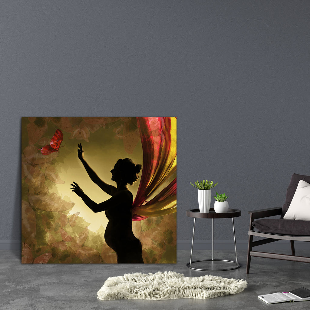 Pregnant Woman With Wings Canvas Painting Synthetic Frame-Paintings MDF Framing-AFF_FR-IC 5000292 IC 5000292, Adult, Ancient, Art and Paintings, Asian, Botanical, Digital, Digital Art, Floral, Flowers, Graphic, Historical, Medieval, Nature, People, Vintage, pregnant, woman, with, wings, canvas, painting, synthetic, frame, art, awaiting, background, belly, birth, body, brown, butterfly, catching, caucasian, expectant, female, figure, fine, flying, grunge, half, length, hands, human, leaves, lifestyle, lookin