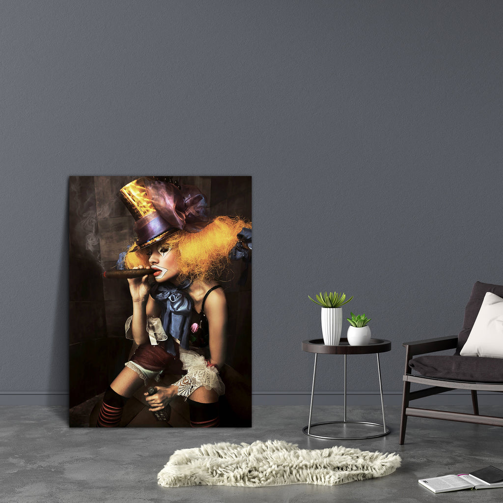Bad Clown Canvas Painting Synthetic Frame-Paintings MDF Framing-AFF_FR-IC 5000306 IC 5000306, Adult, Art and Paintings, Black, Black and White, Cinema, Fantasy, Fashion, Gothic, Movies, Television, TV Series, bad, clown, canvas, painting, synthetic, frame, horror, crazy, zombie, alcohol, art, artistic, blood, cigar, criminal, cruel, darkness, dead, death, demon, demonic, dream, evil, face, fairy, female, film, fine, goth, horrible, illness, insane, isolated, killer, mental, monster, movie, murder, murderer,
