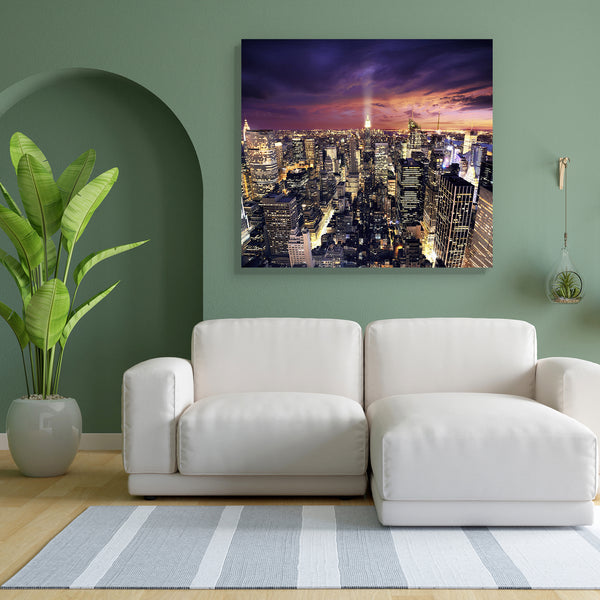 Big Apple, Manhattan, New York Canvas Painting Synthetic Frame-Paintings MDF Framing-AFF_FR-IC 5000320 IC 5000320, American, Architecture, Cities, City Views, Skylines, Sunrises, Sunsets, Urban, big, apple, manhattan, new, york, canvas, painting, for, bedroom, living, room, engineered, wood, frame, night, view, city, aerial, america, avenue, buildings, built, cityscape, crowded, district, downtown, empire, exterior, high, large, life, light, looking, offices, power, road, roofs, scene, sky, skyline, skyscra
