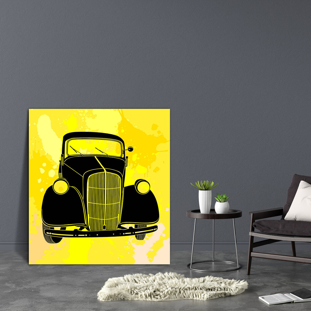 Retro Style Car Canvas Painting Synthetic Frame-Paintings MDF Framing-AFF_FR-IC 5000324 IC 5000324, Abstract Expressionism, Abstracts, Ancient, Animated Cartoons, Art and Paintings, Automobiles, Black, Black and White, Caricature, Cars, Cartoons, Culture, Drawing, Ethnic, Historical, Illustrations, Medieval, Paintings, Retro, Semi Abstract, Signs, Signs and Symbols, Sports, Traditional, Transportation, Travel, Tribal, Vehicles, Vintage, World Culture, style, car, canvas, painting, synthetic, frame, abstract