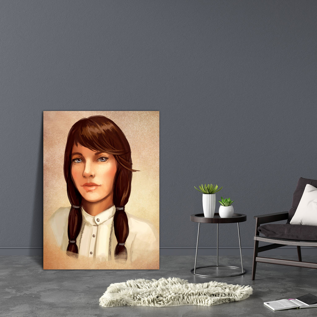 Young Brunette Woman D2 Canvas Painting Synthetic Frame-Paintings MDF Framing-AFF_FR-IC 5000336 IC 5000336, Adult, Art and Paintings, Digital, Digital Art, Drawing, Graphic, Illustrations, Individuals, Paintings, People, Portraits, young, brunette, woman, d2, canvas, painting, synthetic, frame, alone, art, attractive, beauty, character, color, draw, face, female, girl, hair, head, illustration, long, look, one, paint, person, portrait, serious, shirt, artzfolio, wall decor for living room, wall frames for l
