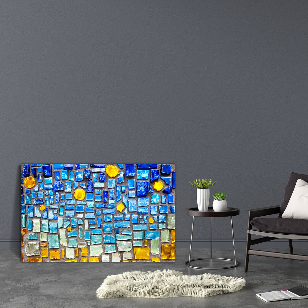 Abstract Colorful Art Canvas Painting Synthetic Frame - Paintings MDF Framing - ArtzFolio.com