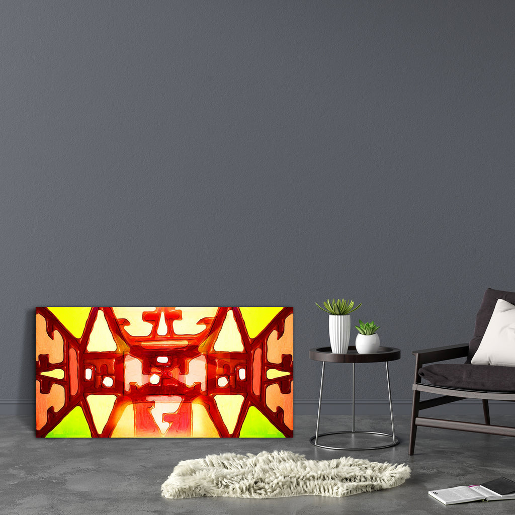 Abstract D4 Canvas Painting Synthetic Frame - Paintings MDF Framing - ArtzFolio.com