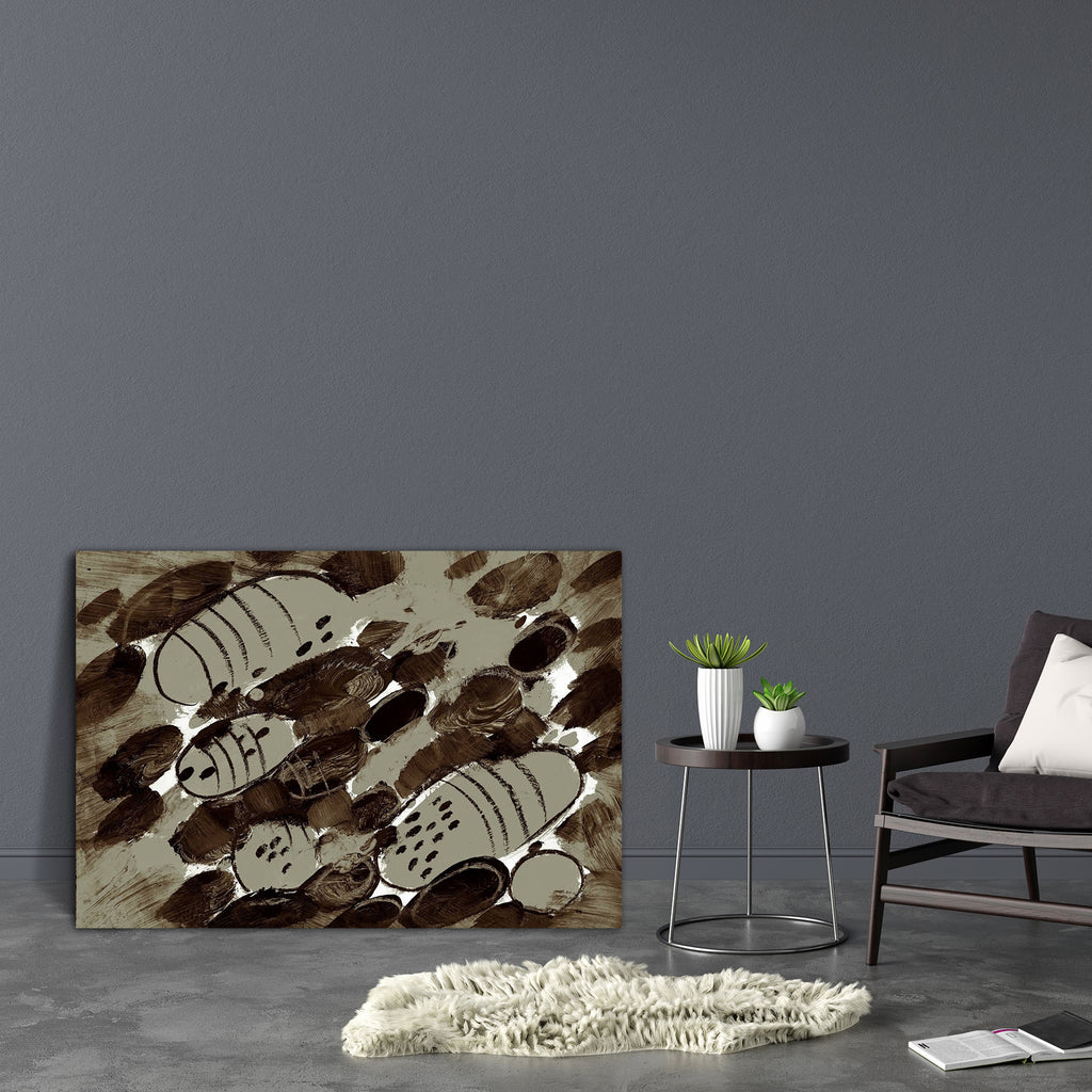 Abstract D7 Canvas Painting Synthetic Frame - Paintings MDF Framing - ArtzFolio.com