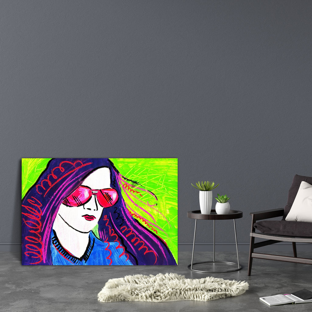 Girl Wearing Spectacles Canvas Painting Synthetic Frame-Paintings MDF Framing-AFF_FR-IC 5000354 IC 5000354, Adult, Art and Paintings, Black, Black and White, Dance, Drawing, Fashion, Individuals, Love, Music and Dance, Paintings, Portraits, Romance, girl, wearing, spectacles, canvas, painting, synthetic, frame, abundance, art, beautiful, beauty, brown, elegance, eye, face, female, femininity, girls, glamour, glasses, hair, hairdress, human, idyllic, image, line, lips, little, luxury, model, one, person, por