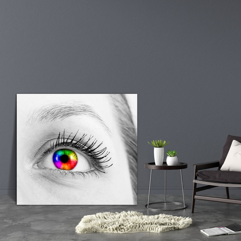 Colourful Human Eye Canvas Painting Synthetic Frame-Paintings MDF Framing-AFF_FR-IC 5000365 IC 5000365, Abstract Expressionism, Abstracts, Art and Paintings, Black, Black and White, Digital, Digital Art, Graphic, Illustrations, Paintings, Patterns, People, Semi Abstract, Signs, Signs and Symbols, White, colourful, human, eye, canvas, painting, synthetic, frame, spectrum, color, abstract, beauty, blue, close, up, colored, concentric, descriptive, design, eyeball, eyebrow, eyelash, eyesight, green, illustrati