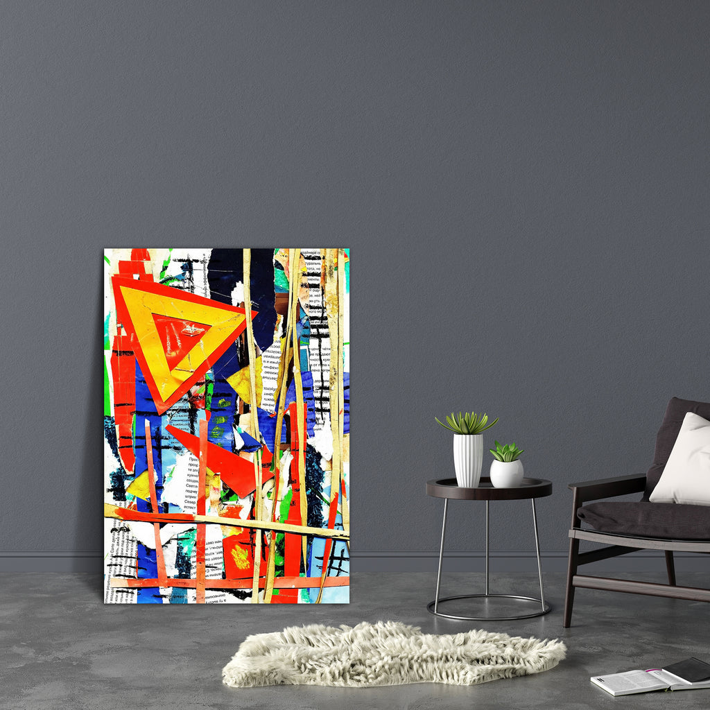 Collage With A Triangle D2 Canvas Painting Synthetic Frame-Paintings MDF Framing-AFF_FR-IC 5000375 IC 5000375, Abstract Expressionism, Abstracts, Art and Paintings, Black, Black and White, Collages, Grid Art, Paintings, Semi Abstract, Signs, Signs and Symbols, Splatter, Triangles, collage, with, a, triangle, d2, canvas, painting, synthetic, frame, abstract, amoeba, art, artistic, background, blue, cage, center, closeup, color, colorful, composition, contrast, creative, cyan, dab, design, detail, details, di