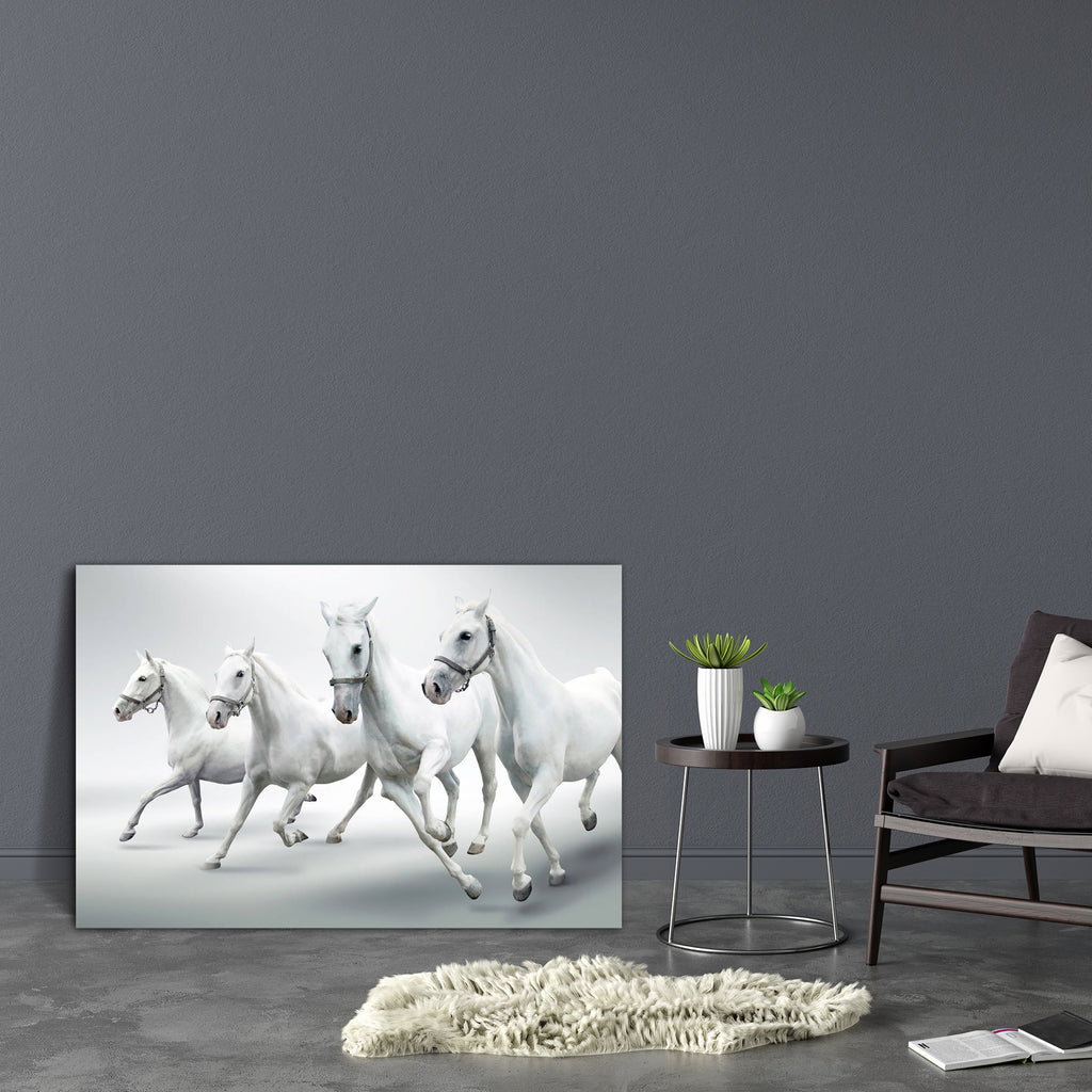 White Horses D1 Canvas Painting Synthetic Frame-Paintings MDF Framing-AFF_FR-IC 5000379 IC 5000379, Animals, Black and White, Nature, Pets, Scenic, White, horses, d1, canvas, painting, synthetic, frame, horse, active, animal, arab, arabian, background, carriage, coach, dressage, dressing, elegant, equestrian, equine, fast, four, free, freedom, gallop, grey, isolated, mammal, mane, manipulation, motion, natural, noble, pet, quartet, race, speed, stallion, tail, training, trot, wild, artzfolio, wall decor for