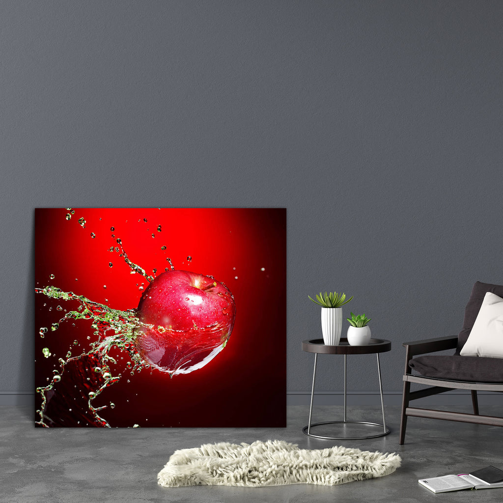Red Apple Image D2 Canvas Painting Synthetic Frame-Paintings MDF Framing-AFF_FR-IC 5000381 IC 5000381, Abstract Expressionism, Abstracts, Black and White, Cuisine, Food, Food and Beverage, Food and Drink, Fruit and Vegetable, Fruits, Nature, Scenic, Semi Abstract, Splatter, White, red, apple, image, d2, canvas, painting, synthetic, frame, frutas, fruit, abstract, background, beauty, bubble, bubbles, clean, clear, close, up, color, diet, drink, drop, falling, flowing, fresh, freshness, healthy, isolated, jui