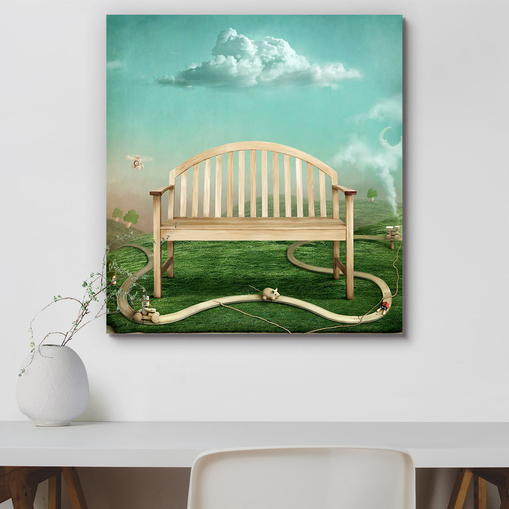 Toy Railroad & Bench, Art and Paintings, Birds, Drawing, Holidays, Illustrations, art, bed, big, canvas, colour, decor, dining, framed, framing, hanging, house, item, landscape, large, living, modern, mural, office, painting, panting, poster, print, room, scenery, size, vastu, wall, , , , 