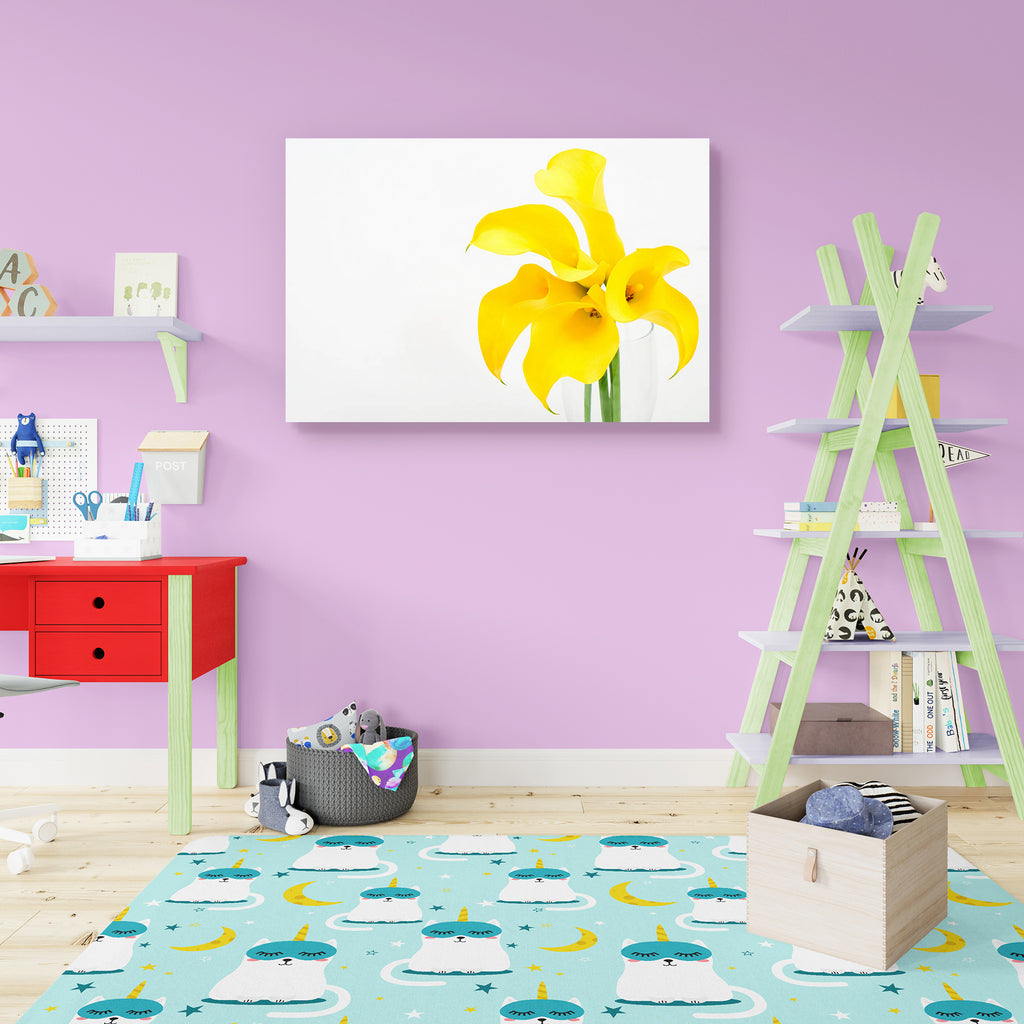 Yellow Calla Lily D1 Canvas Painting Synthetic Frame-Paintings MDF Framing-AFF_FR-IC 5000416 IC 5000416, Black and White, Botanical, Eygptian, Floral, Flowers, Nature, Scenic, White, yellow, calla, lily, d1, canvas, painting, synthetic, frame, araceae, arranged, arrangement, arum, beauty, bloom, blooming, blossom, blossoming, bright, brilliant, color, cut, easter, flores, flower, flowering, flowery, fresh, freshness, full, green, light, natural, nile, plant, spring, vivid, zantedeschia, artzfolio, wall deco