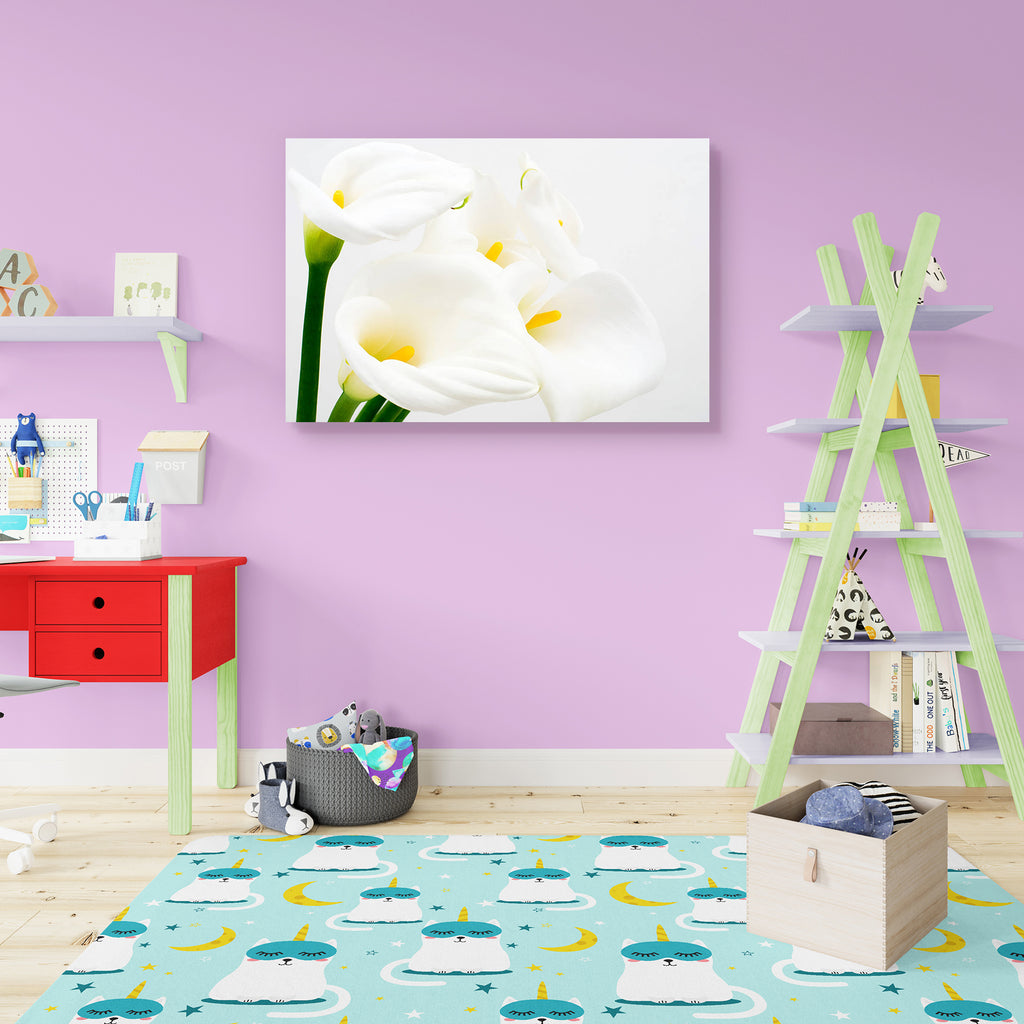 Calla Lily D3 Canvas Painting Synthetic Frame-Paintings MDF Framing-AFF_FR-IC 5000418 IC 5000418, Black and White, Botanical, Eygptian, Floral, Flowers, Nature, Scenic, White, calla, lily, d3, canvas, painting, synthetic, frame, araceae, arranged, arrangement, arum, beauty, bloom, blooming, blossom, blossoming, color, cut, easter, flores, flower, flowering, flowery, fresh, freshness, full, light, natural, nile, plant, spring, yellow, zantedeschia, artzfolio, wall decor for living room, wall frames for livin