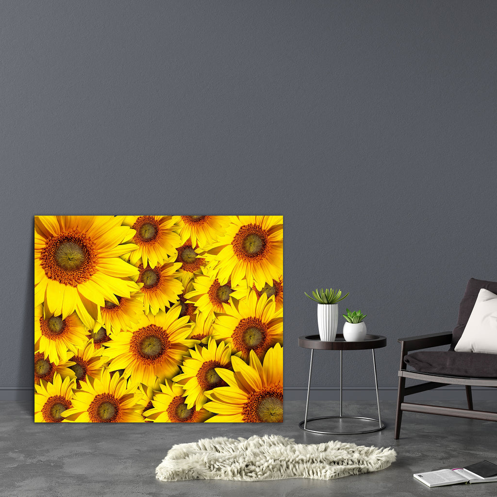 Sunflower With Background Canvas Painting Synthetic Frame-Paintings MDF Framing-AFF_FR-IC 5000431 IC 5000431, Art and Paintings, Black and White, Botanical, Circle, Countries, Culture, Ethnic, Floral, Flowers, Landscapes, Nature, Patterns, Scenic, Signs, Signs and Symbols, Traditional, Tribal, White, World Culture, sunflower, with, background, canvas, painting, synthetic, frame, sunflowers, agriculture, art, beautiful, beauty, bloom, blooming, blossom, botany, bright, close, closeup, color, colorful, concep