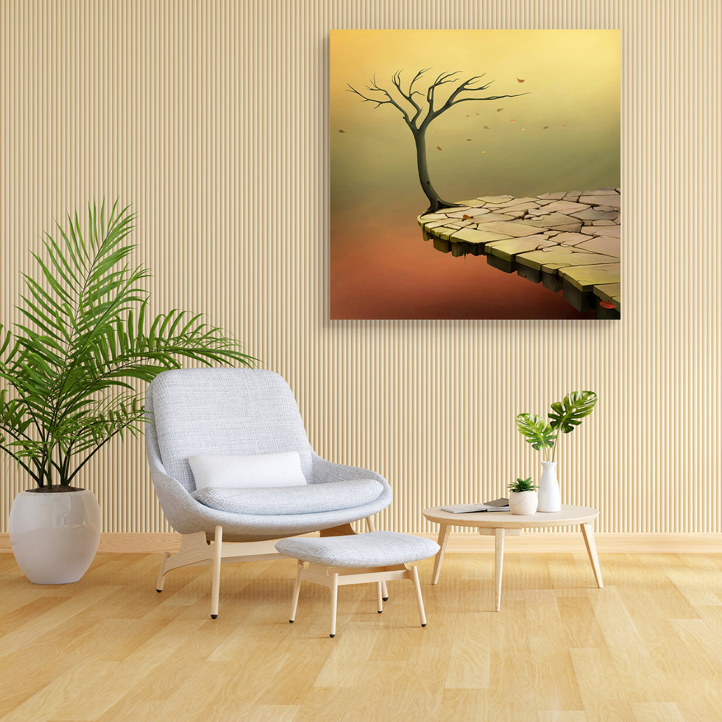 Tree Over A Cliff Canvas Painting Synthetic Frame-Paintings MDF Framing-AFF_FR-IC 5000434 IC 5000434, Ancient, Art and Paintings, Digital, Digital Art, Drawing, Fantasy, Gothic, Graphic, Historical, Illustrations, Marble and Stone, Medieval, Mountains, Nature, Scenic, Seasons, Signs, Signs and Symbols, Space, Vintage, tree, over, a, cliff, canvas, painting, synthetic, frame, art, balcony, break, bridge, brown, concept, crack, dark, death, design, fall, fly, graphics, green, gulf, height, history, illustrati