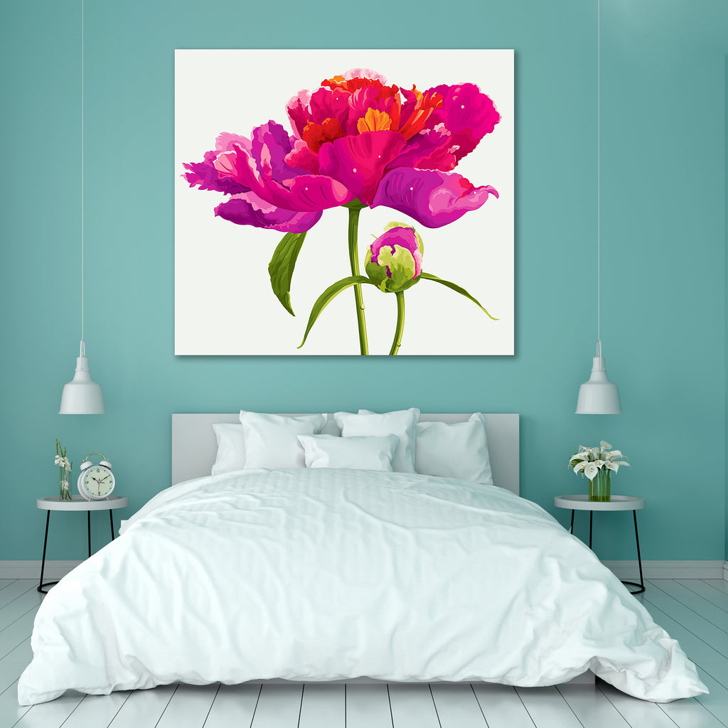 Red Peony Flower D1 Canvas Painting Synthetic Frame-Paintings MDF Framing-AFF_FR-IC 5000436 IC 5000436, Ancient, Art and Paintings, Botanical, Drawing, Floral, Flowers, Historical, Illustrations, Love, Medieval, Nature, Paintings, Patterns, Romance, Scenic, Vintage, red, peony, flower, d1, canvas, painting, synthetic, frame, peonies, garden, pattern, art, backgrounds, beauty, blossom, botany, bud, color, decoration, graceful, green, illustration, image, isolated, leaf, luxury, petal, pink, plant, pretty, ro