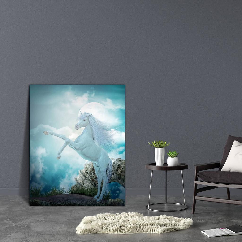 Beautiful Unicorn D1 Canvas Painting Synthetic Frame-Paintings MDF Framing-AFF_FR-IC 5000480 IC 5000480, 3D, Abstract Expressionism, Abstracts, Ancient, Animals, Art and Paintings, Digital, Digital Art, Fantasy, Graphic, Historical, Medieval, Retro, Semi Abstract, Signs and Symbols, Stars, Symbols, Vintage, beautiful, unicorn, d1, canvas, painting, synthetic, frame, moon, and, abstract, animal, art, artistic, background, classic, cloud, clouds, dark, darkness, dream, dreams, dreamy, effect, fae, fairy, fair