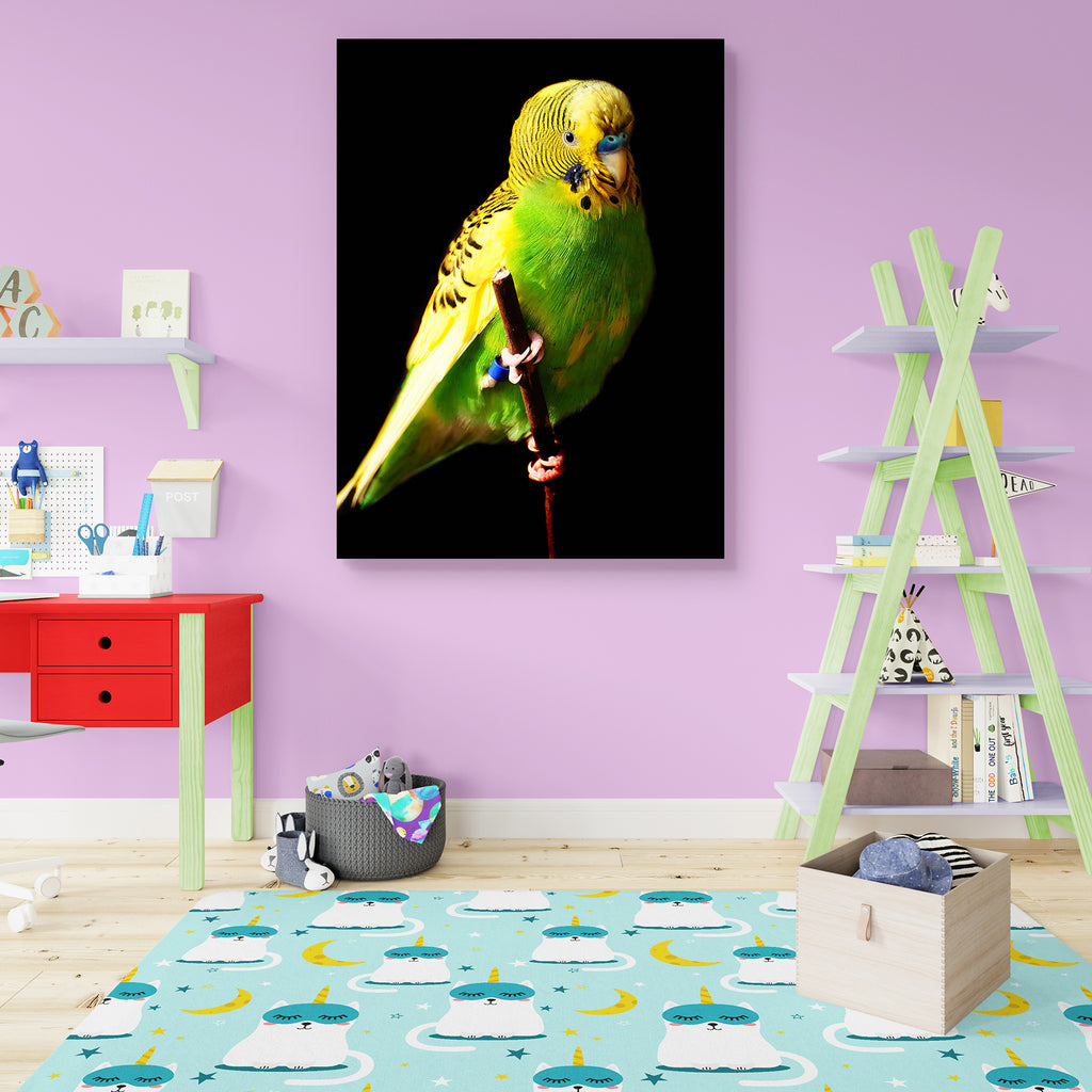 Female Green Budgie Bird Canvas Painting Synthetic Frame-Paintings MDF Framing-AFF_FR-IC 5000484 IC 5000484, Animals, Birds, Black, Black and White, Individuals, Pets, Portraits, Tropical, White, Wildlife, female, green, budgie, bird, canvas, painting, synthetic, frame, animal, australia, australian, avian, beak, blue, budgerigar, color, colored, colour, cute, domestic, domesticated, egg, eye, feather, feathers, hand, head, isolated, parakeet, parrot, perch, perched, perching, pet, portrait, pretty, seed, s