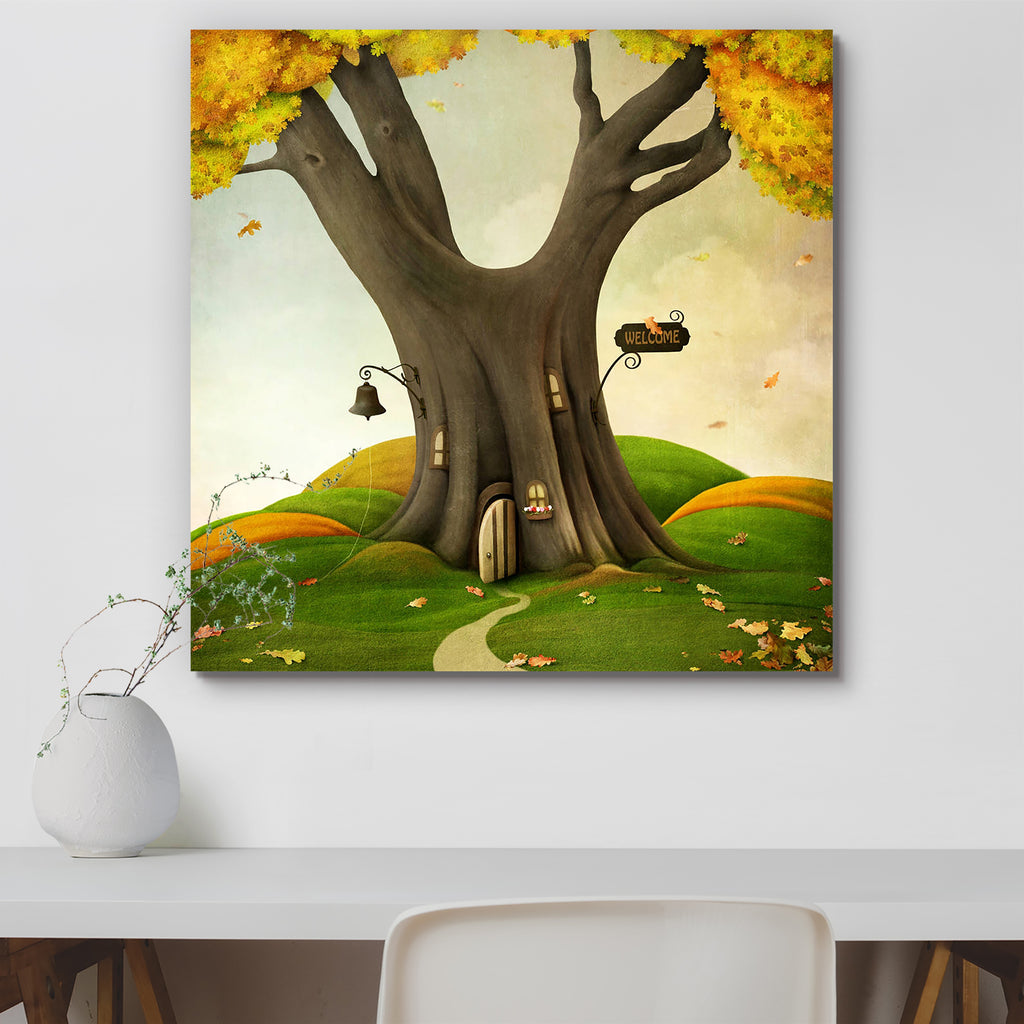 Welcome Autumn Canvas Painting Synthetic Frame-Paintings MDF Framing-AFF_FR-IC 5000502 IC 5000502, Art and Paintings, Drawing, Fantasy, Illustrations, Nature, Scenic, Seasons, Signs, Signs and Symbols, welcome, autumn, canvas, painting, synthetic, frame, art, background, beautiful, bell, bright, create, crops, crown, design, door, environment, fall, field, gold, grass, green, home, housing, illustration, imagination, inviting, leaves, oak, plant, postcard, poster, ring, road, season, sign, sky, stem, tree, 