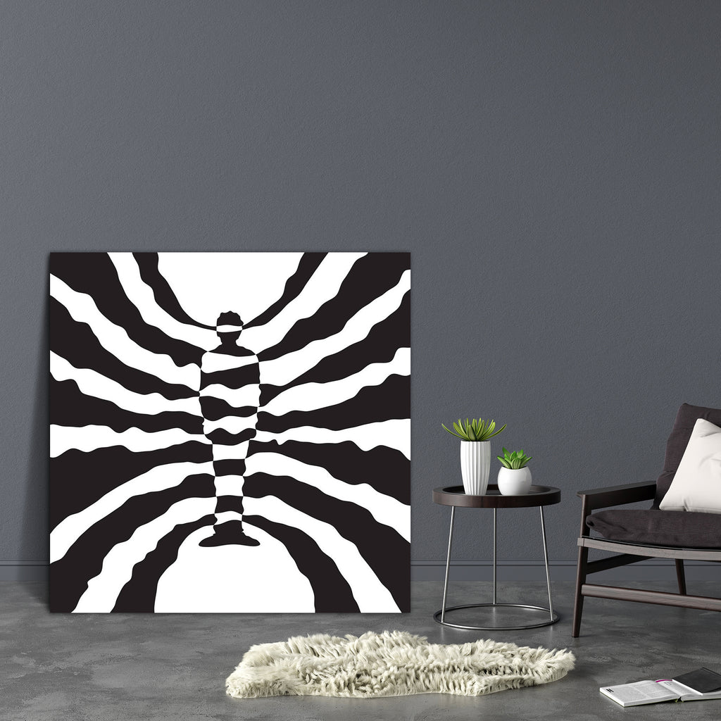 Psychedelic Man D1 Canvas Painting Synthetic Frame-Paintings MDF Framing-AFF_FR-IC 5000506 IC 5000506, Black, Black and White, Drawing, Illustrations, Signs, Signs and Symbols, Sketches, White, psychedelic, man, d1, canvas, painting, synthetic, frame, around, body, bright, color, colors, curvilinear, deep, design, emotions, enlightened, environment, harmony, illustration, interior, light, lonely, meaning, person, psyche, psychology, rays, schematic, sketch, soul, thinking, thoughts, artzfolio, wall decor fo