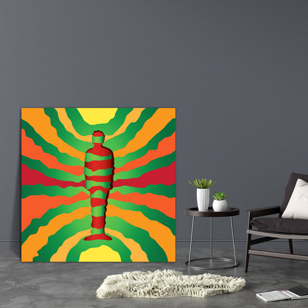 Psychedelic Man D3 Canvas Painting Synthetic Frame-Paintings MDF Framing-AFF_FR-IC 5000508 IC 5000508, Drawing, Illustrations, Signs, Signs and Symbols, Sketches, psychedelic, man, d3, canvas, painting, synthetic, frame, around, body, bright, color, colors, curvilinear, deep, design, emotions, enlightened, environment, green, harmony, illustration, interior, light, lonely, meaning, orange, person, psyche, psychology, rays, red, schematic, sketch, soul, thinking, thoughts, artzfolio, wall decor for living ro