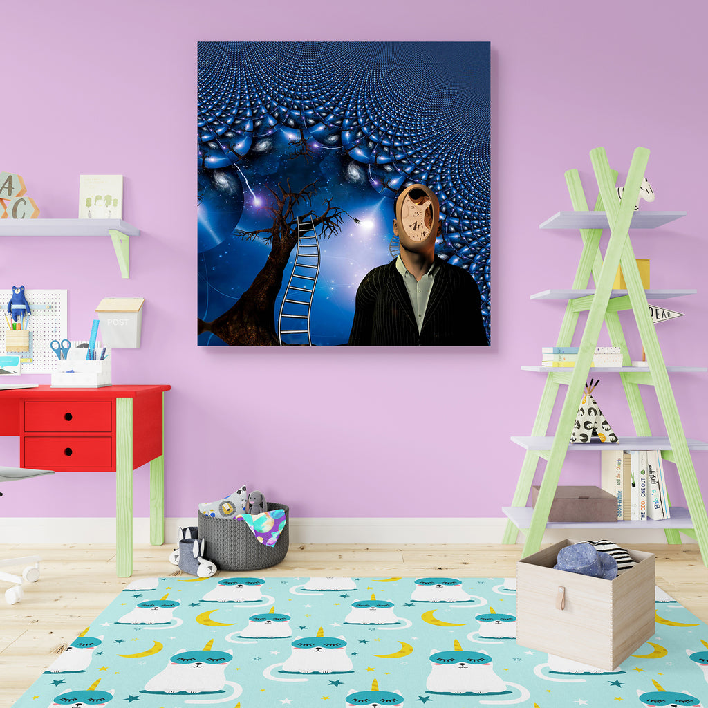 Human Face Canvas Painting Synthetic Frame-Paintings MDF Framing-AFF_FR-IC 5000532 IC 5000532, Abstract Expressionism, Abstracts, Art and Paintings, Astronomy, Conceptual, Cosmology, Fantasy, Illustrations, Individuals, Memories, Nature, Paintings, Portraits, Realism, Scenic, Semi Abstract, Signs, Signs and Symbols, Space, Stars, Surrealism, Symbols, human, face, canvas, painting, synthetic, frame, abstract, aged, ascend, climb, clock, concept, fantastic, figure, galaxy, grotesque, hallucination, haunted, h