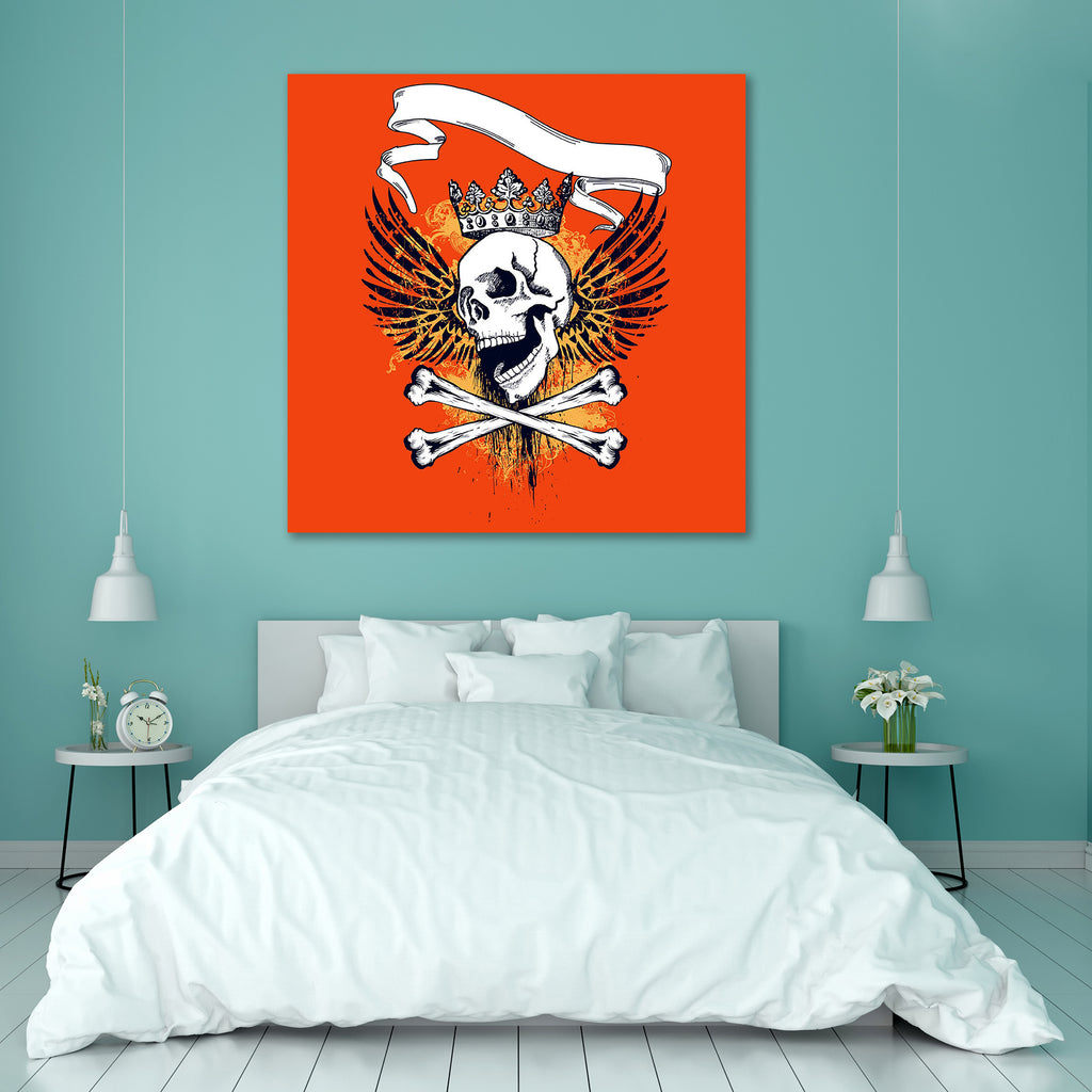 Skull & Grunge Elements Canvas Painting Synthetic Frame-Paintings MDF Framing-AFF_FR-IC 5000533 IC 5000533, Abstract Expressionism, Abstracts, Ancient, Art and Paintings, Black and White, Botanical, Culture, Digital, Digital Art, Ethnic, Floral, Flowers, Graphic, Historical, Illustrations, Medieval, Nature, Semi Abstract, Signs, Signs and Symbols, Splatter, Symbols, Traditional, Tribal, Vintage, White, World Culture, skull, grunge, elements, canvas, painting, synthetic, frame, tattoo, abstract, apparel, arm